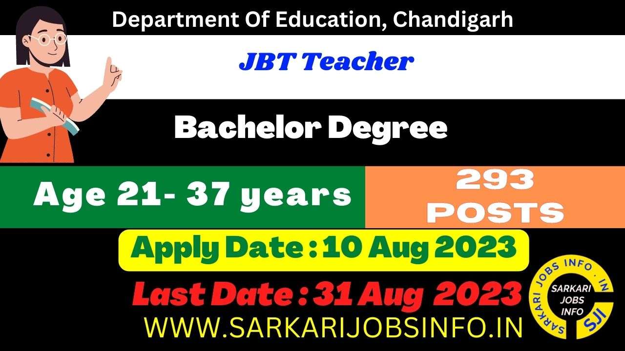JBT Teacher Recruitment 2023