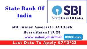 SBI Junior Associate JA Clerk Recruitment 2023 Apply Online For 8283 ...