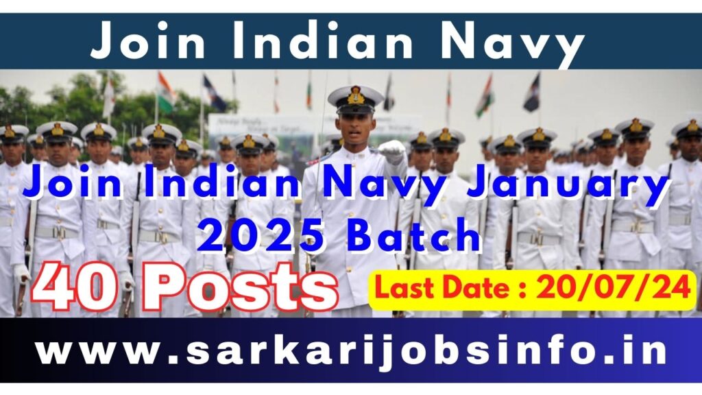 Join Indian Navy Permanent Commission January 2025 Batch