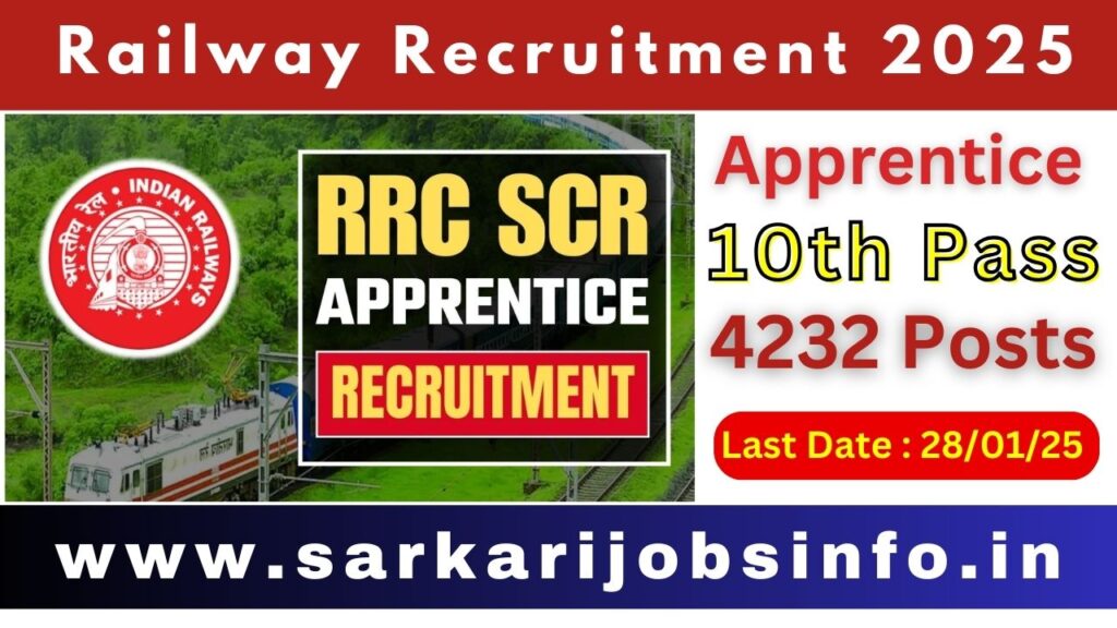 Railway Recruitment Cell RRC SCR Recruitment 2025