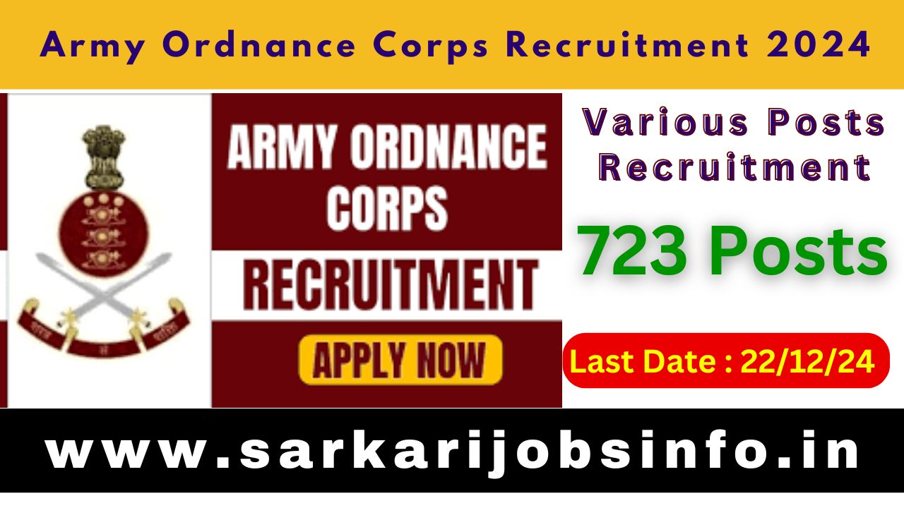 Army Ordanance Corps Recruitment 2024