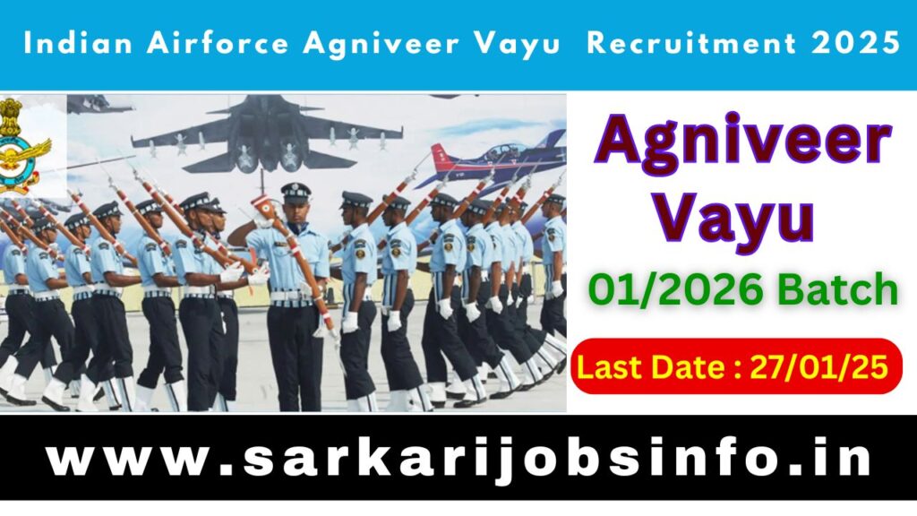 Indian Airforce Agniveer Vayu Recruitment 2025