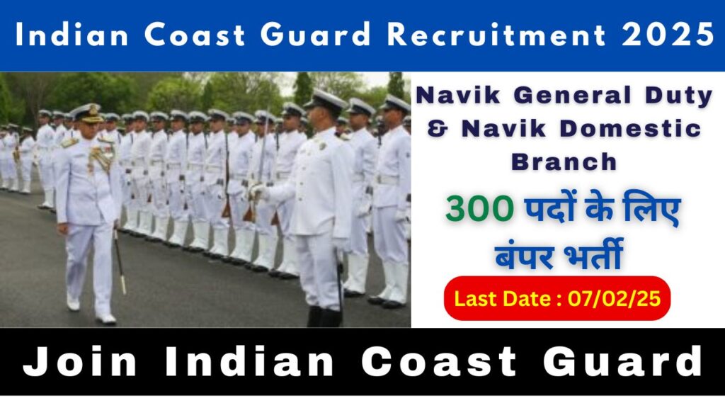 Indian Coast Guard Navik GD & DB Recruitment 2025