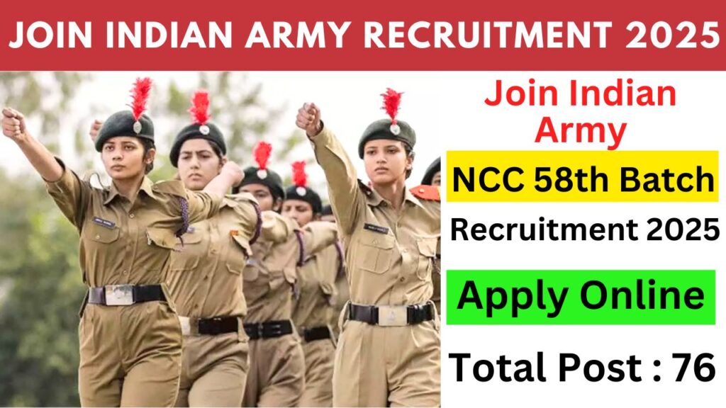 Join Indian Army Recruitment 2025