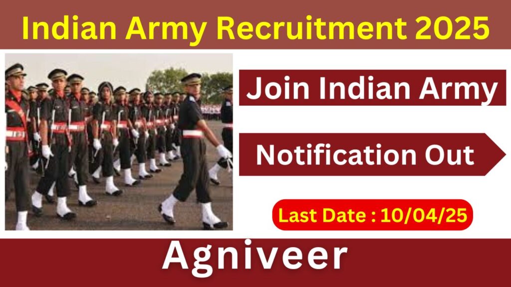 Join Indian Army Agniveer Common Entrance Exam Recruitment 2025